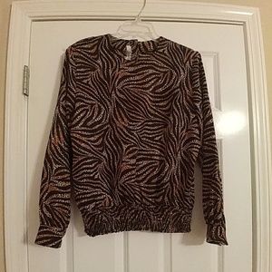 Vintage Animal Print Blouse